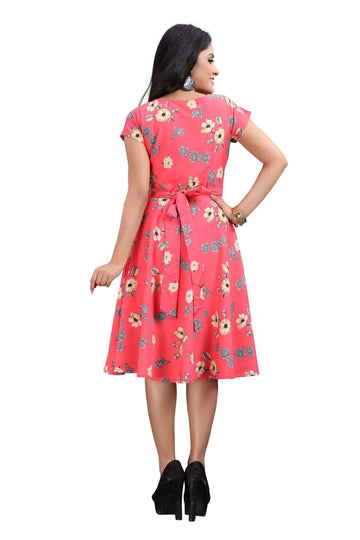 Attractive Printed American Crepe Kurti